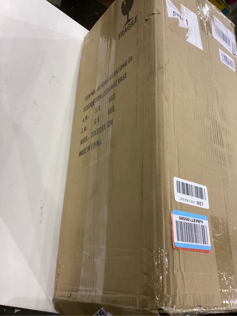 LANDCHY Porcelain Ceramic Umbrella Stand Holder Modern Style Floor Vase for Storage Canes Walking St