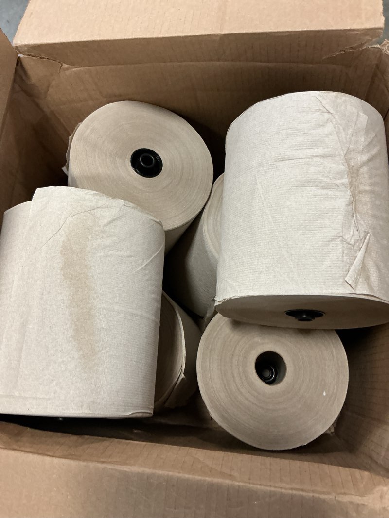 Condition photo showing Good Condition for georgia-pacific paper towel roll: brown, 8 in roll wd, 550 ft roll lg, continuous sheet lg, 6 pk