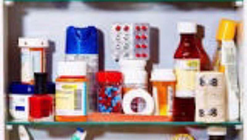 assortment of different medications (for children and adults, varying dates of expiration)