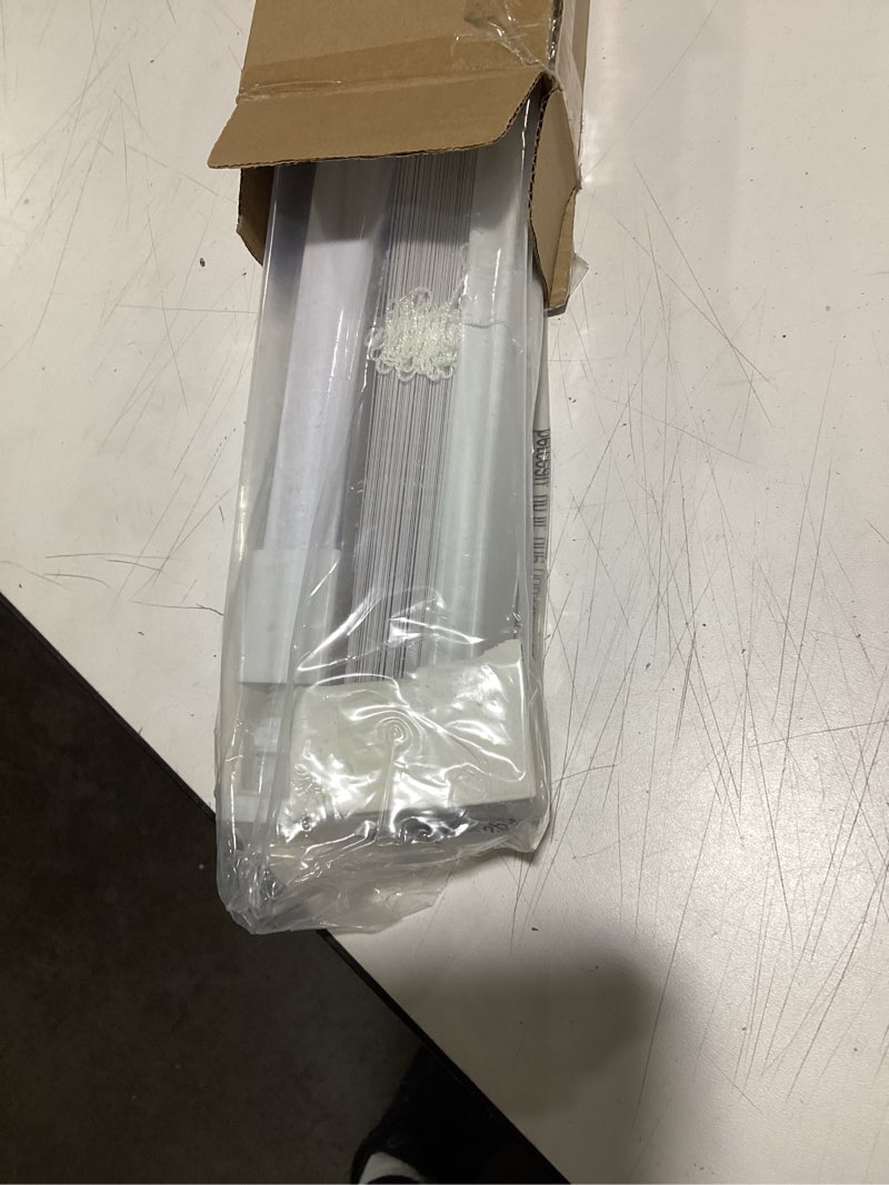 Condition photo showing Good Condition for LazBlinds No Tools No Drill 1" Vinyl Mini Blinds, Cordless Blinds for Windows, Light Filtering Horizontal Window Blinds & Shades, 36" W x 48" H, White Cordless-white 36" W x 48" H