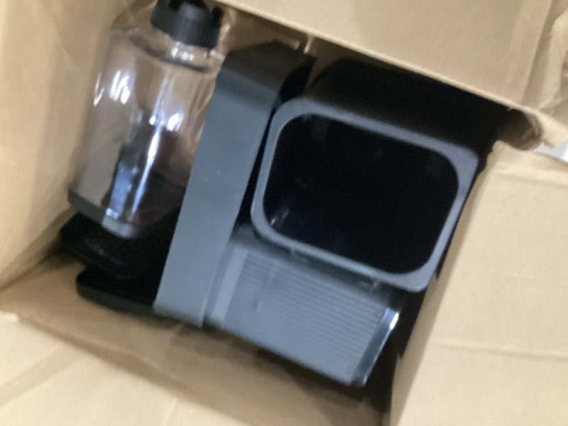 Condition photo showing Good Condition for zomisia automatic cat feeder and water dispenser set, 2 in 1 gravity cat food dispenser with 180 degree rotatable, pet self feeding large capacity for small dogs puppy kitten, black, 0.8 gallon x 2 0.8 gallon x 2 black