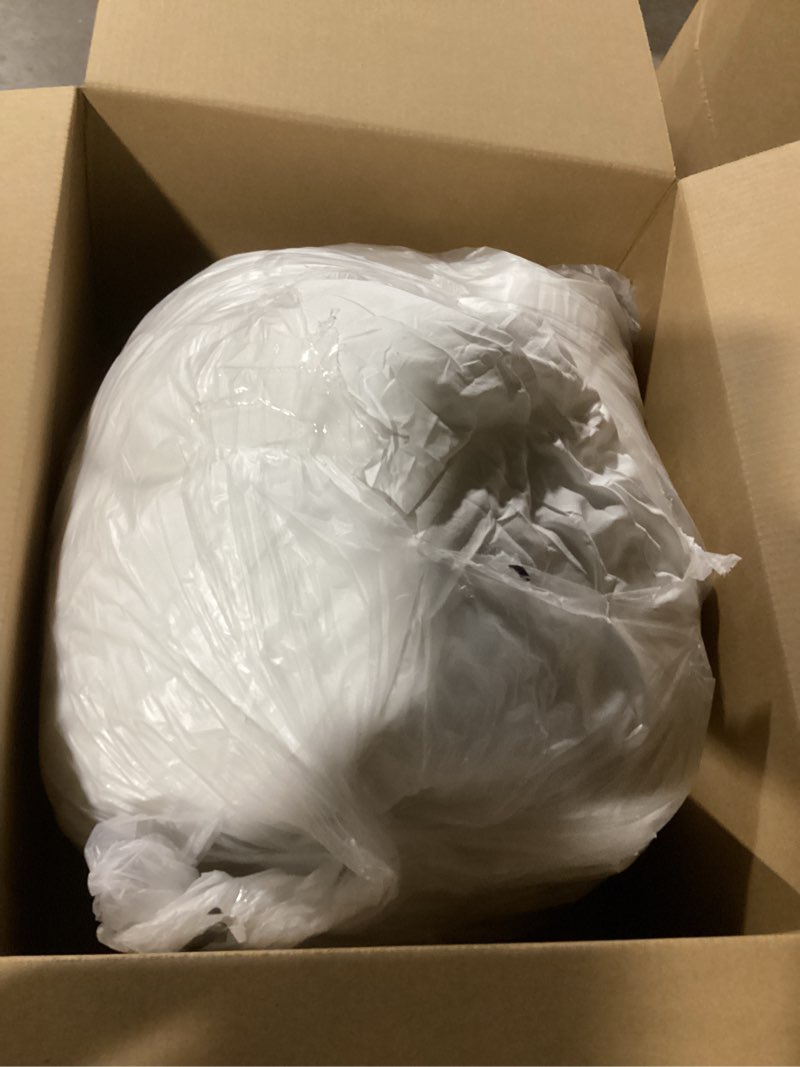 Condition photo showing As Is for Amazon Basics Comforter Blanket Twin/Twin XL, Reversible Lightweight Microfiber All Season Blanket, White Twin/Twin XL White