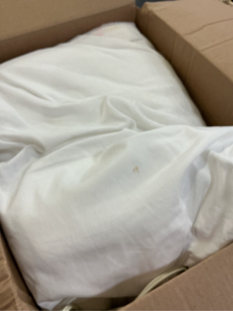 Condition photo showing As Is for bwarm electric heated mattress pad queen size, 60" x 80", bed warmer, 9 heat settings, 1-12 hours auto off, deep pocket, fast heating, machine washable, soft and cozy
