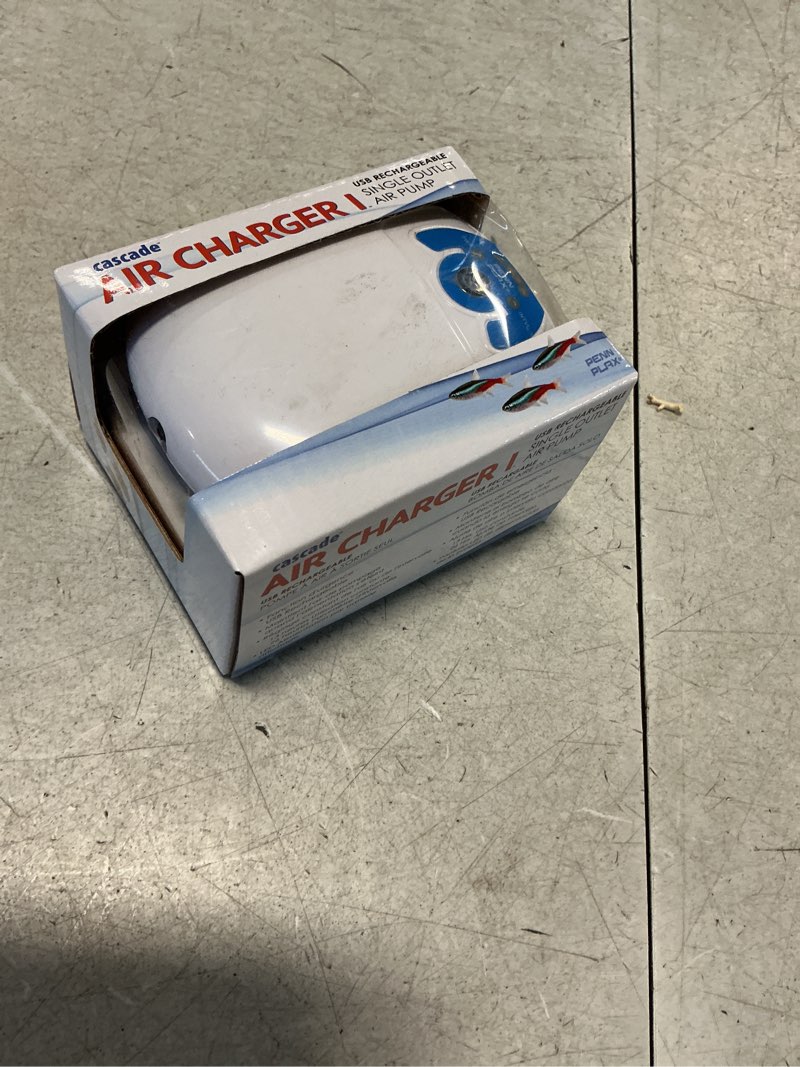 Condition photo showing New/Like New for Penn-Plax Cascade Air Charger Air Pump Designed for Day Use and Emergency