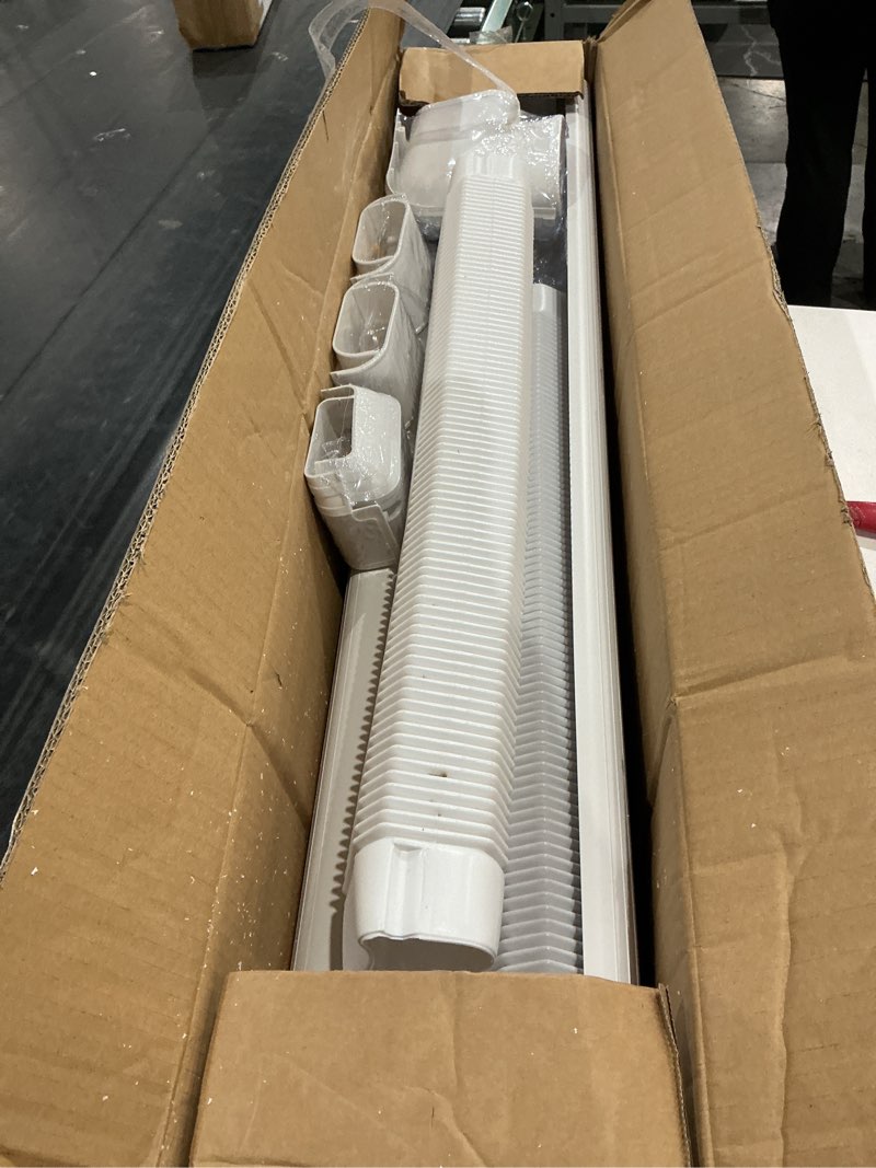 Condition photo showing Good Condition for 4'' 17 ft mini split line cover set kit, ductless pipe cover for mini split line, line set cover for mini split air conditioner, central ac pipe cover white 4" x 17 feet