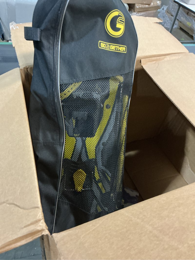 Condition photo showing Good Condition for G2 21/25/30/36 Inches Light Weight Snowshoes with Toe Box, EVA Padded Ratchet Binding, Heel Lift, Flexible Pivot Bar, Durable Back Strap, Trekking Poles, Carrying Bag, Snow Baskets(6 colors available) Yellow 30"(Up to 250lbs)