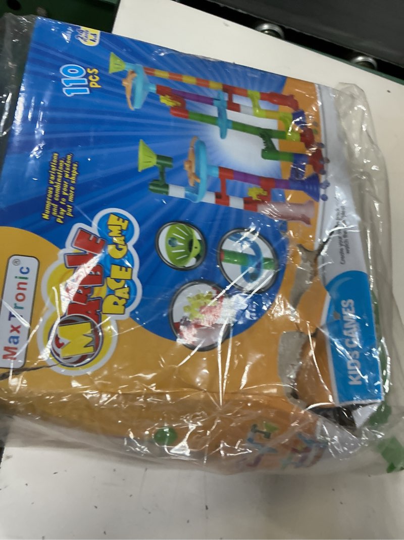 Condition photo showing Good Condition for maxtronic marble run toy, 110pcs marble maze kit stem educational learning toy for kids, mable race construction railway building blocks with 60 marbles birthday gift for boys girls 3-12 years old 110pcs-mixed set