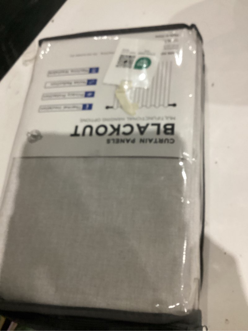 Condition photo showing Good Condition for inovaday 100% blackout curtains for bedroom, black out curtains 72 inch long, clip rings linen blackout drapes, thermal insulated room darkening for living room, 2 panels - beige,w50xl72 beige 50"w x 72"l (pack of 2)