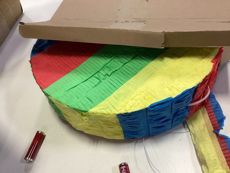 Condition photo showing Good Condition for Jexine Birthday Block Piñata Set Birthday Building Piñata with Blindfold, Bat, Stick Blocks Party Supplies for Carnival Fiesta Party Supplies Event Decoration