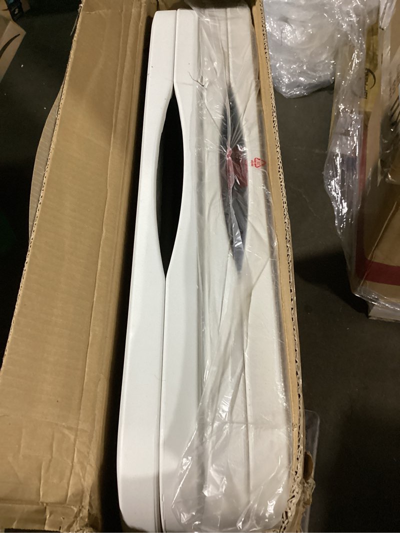 Condition photo showing Good Condition for Set of 2 Folding Table 6 FT Lightweight Camping Table Portable Plastic Rectangular Outdoor Dining Table Steel Legs Fold-in-Half with Carrying Handle for Indoor,Picnic,Party,Wedding,Events(White) 6 FT White 2