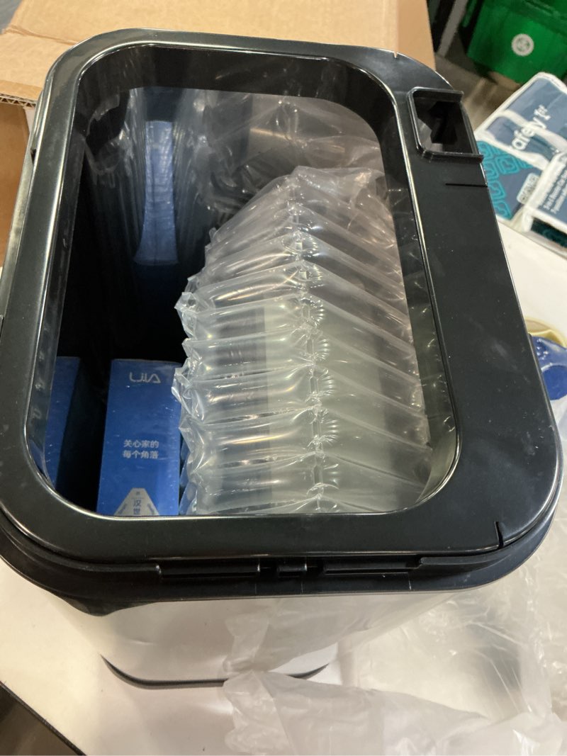 Condition photo showing Good Condition for 360° Motion Sensor Stainless Steel Trash Can Auto-Adsorption Bags 6 Gallon Silent Close Lid Touchless Automatic Sliver Garbage Bin with Pre-Cut Drawstring Bags for Kitchen Bathroom
