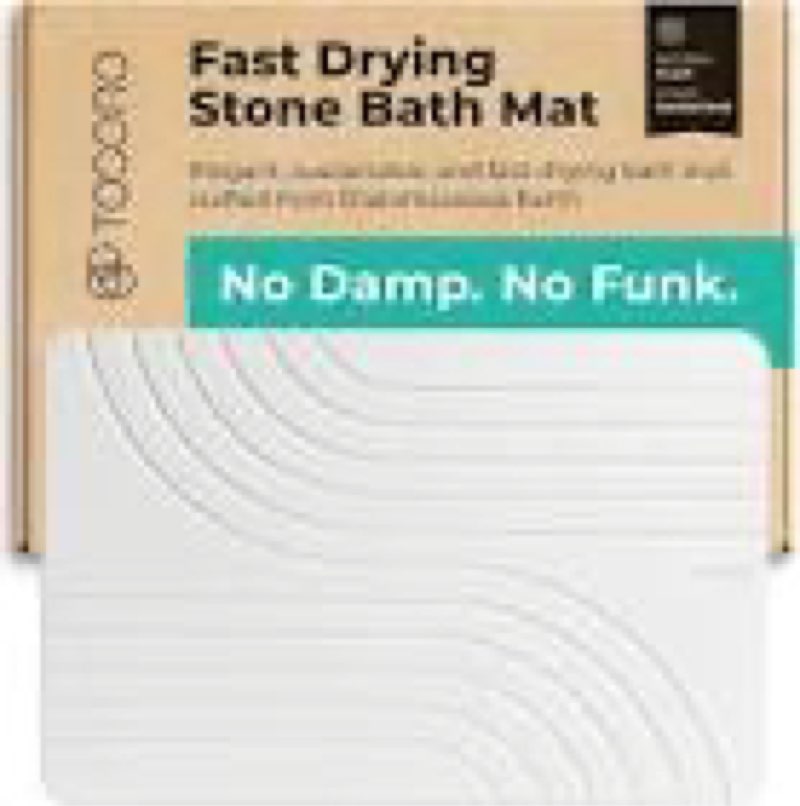 maison zozo stone bath mat diatomaceous earth shower mat non-slip ultra absorbent durable stone mats