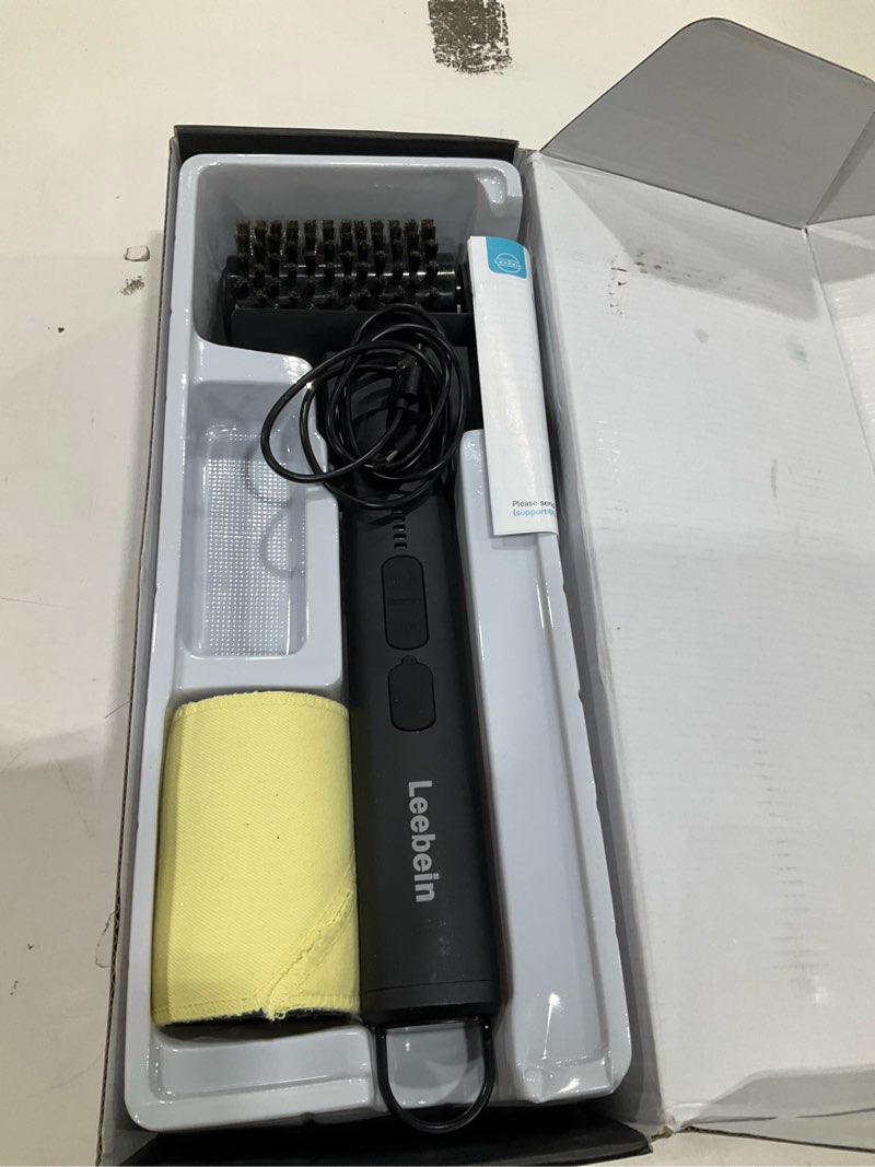 Condition photo showing Good Condition for leebein electric grill brush for outdoor, 2026 tiktok bbq grill cleaner with 3 heads, 3-speed & angle adjust cordless rotary grill brush, 150mins runtime grill cleaning brush for barbecue grates black