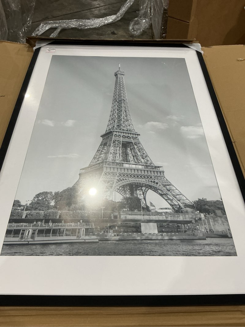 Condition photo showing Good Condition for upsimples 24x36 poster frame, display pictures 20x30 with mat or 24 x 36 without, wall hanging picture frames, black, 1 pack black 24x36