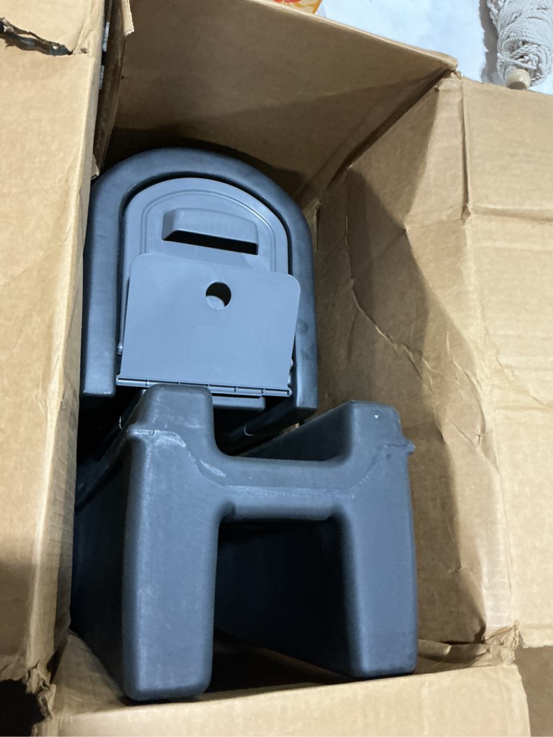 Condition photo showing As Is for 541299 51 x 12.5 x 23.25 in. mailmaster plus mailbox, black