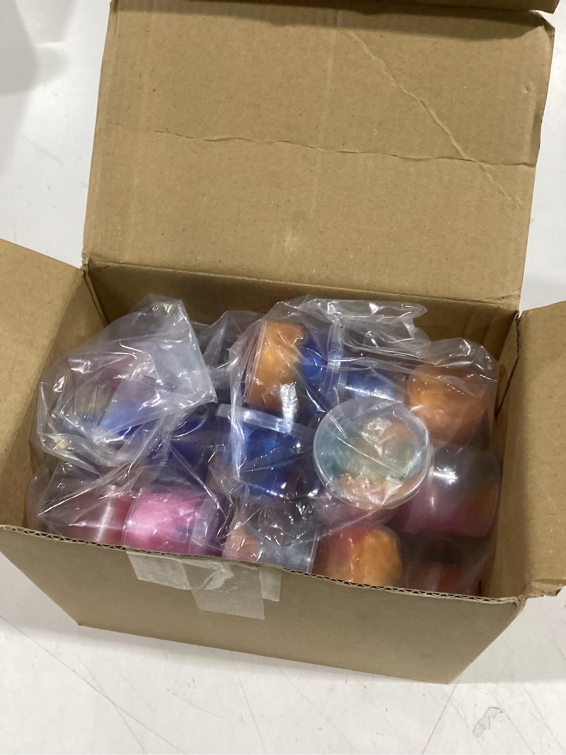 Condition photo showing Good Condition for 28 Pack Valentines Day Cards for Kids School with Galaxy Slime, Space Themed Slime Toys with Valentine Day Cards for Kids Classroom Exchange Gifts, School Party Favors for Boys and Girls Bucket shaped slime