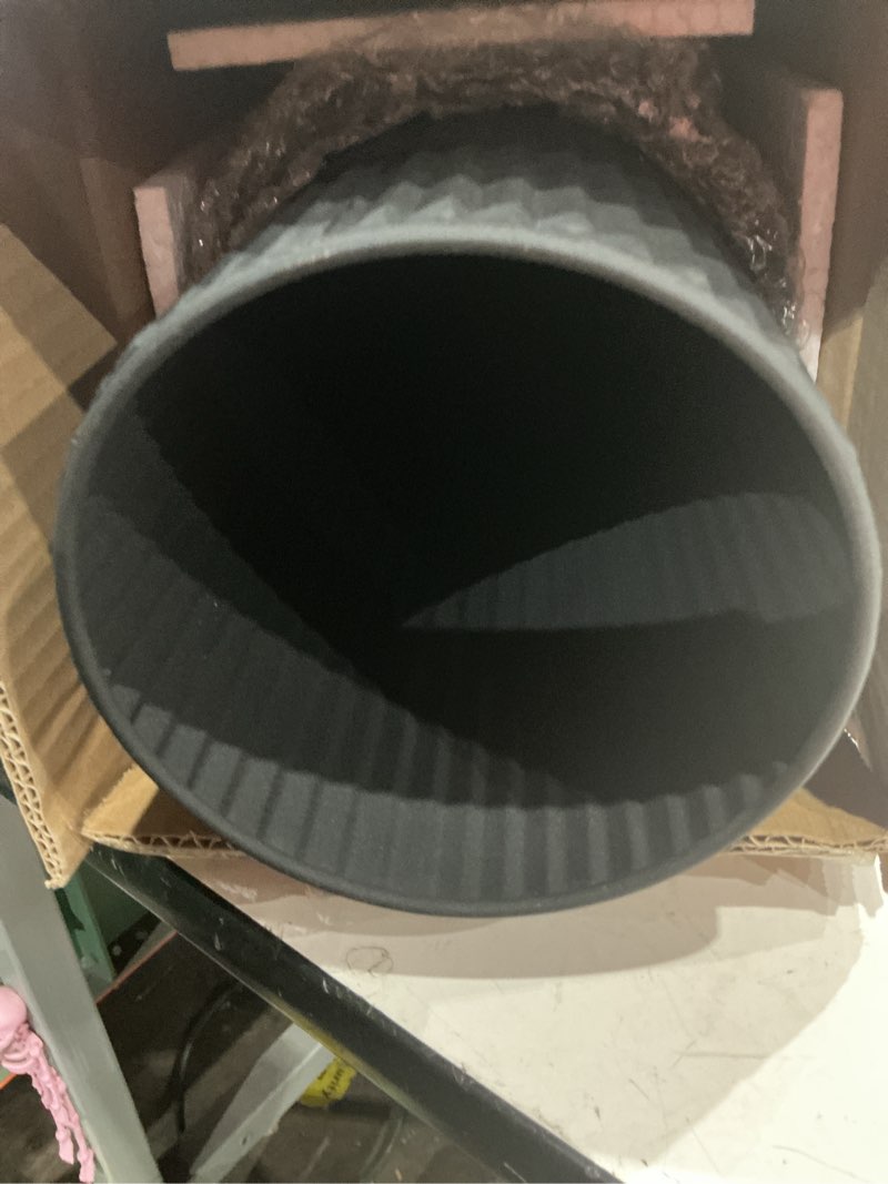 Condition photo showing Good Condition for tall floor vases set of 2, large ribbed floor vases, tall flower vase, black metal vase for living room, entryway, office, dining, bedroom, fireplace, home corner black 2 pack