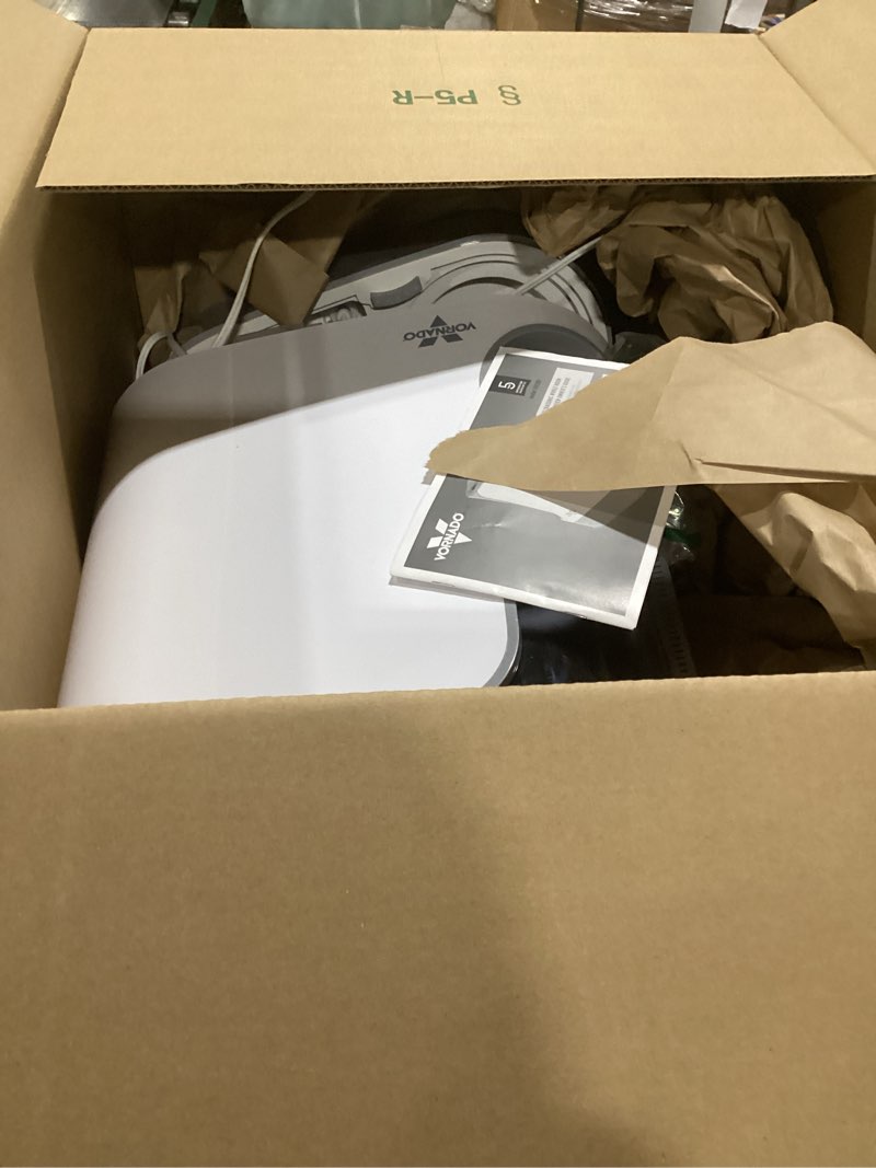 Condition photo showing As Is for Vornado UH200 Ultrasonic Humidifier with Fan-Assisted Whole Room Humidification, Auto Humidity Control, Remote, and Electronic Humidistat, UH200 — 1.75 gal tank, White UH200 — 1.75 gal tank Humidifiers
