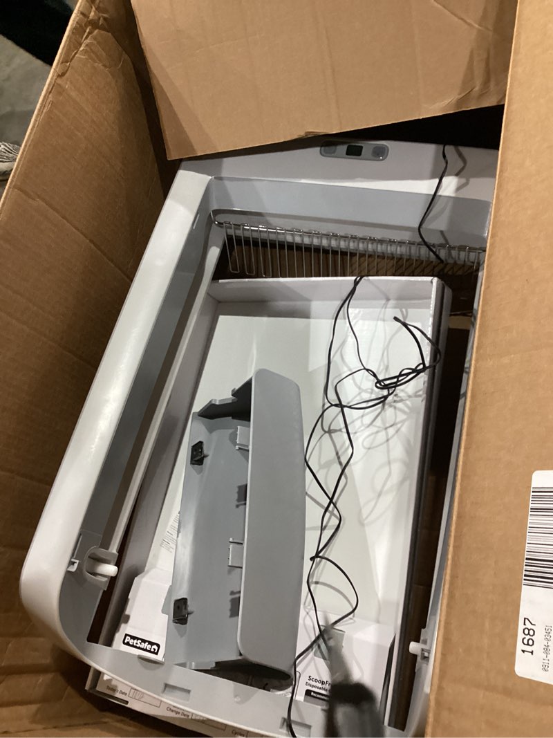 Condition photo showing As Is for PetSafe Legacy ScoopFree Crystal Pro Self-Cleaning Automatic Litter Box - Uncovered Motion-Sensing Cat Box with Integrated Health Counter - Includes 1 Disposable Crystal Litter Tray Standard Regular Uncovered