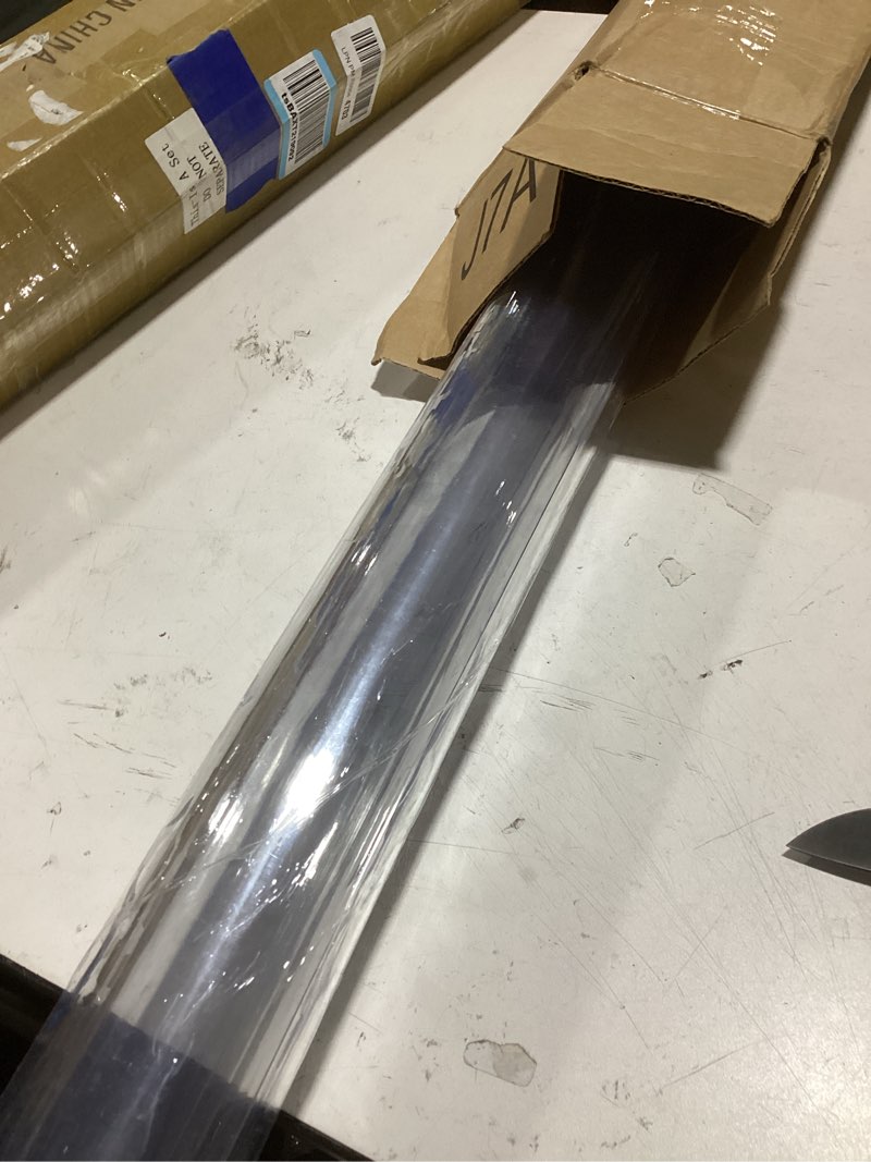 Condition photo showing Good Condition for warmstar clear table protector 2mm thick, 42x68inch clear table cover protector, plastic table cover, clear desk mat desk pad, desk protector mat for coffee table, writing desk, dining room