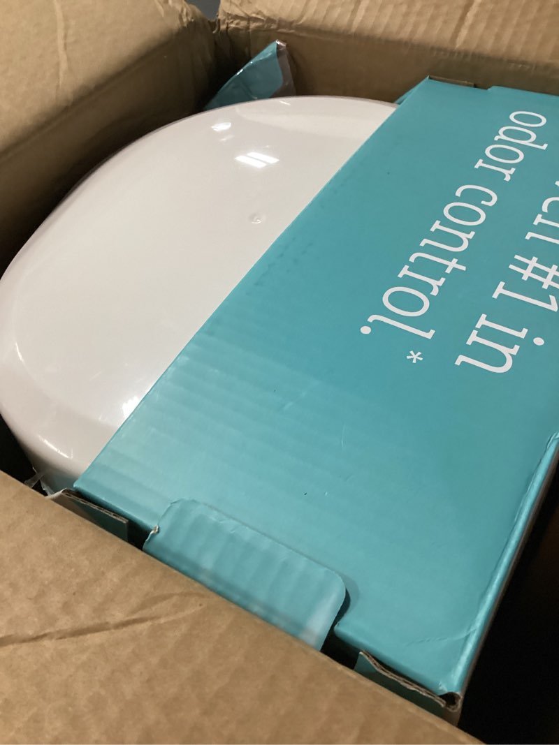 Condition photo showing As Is for munchkin® uv diaper pail #1 in odor control, includes 1 uv snap, seal & toss™ bag and 1 uv refill ring