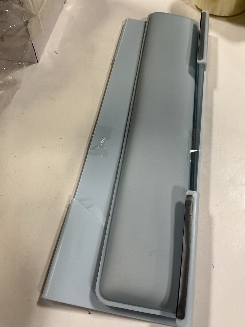 Condition photo showing Good Condition for Computer Keyboard Stand for Desktop, Keyboard Wrist Rest Holder Stand for Easy Typing with Wrist Pad for Office Desk, Home, School(Blue) Blue Keyboard Stand+Wrist Rest