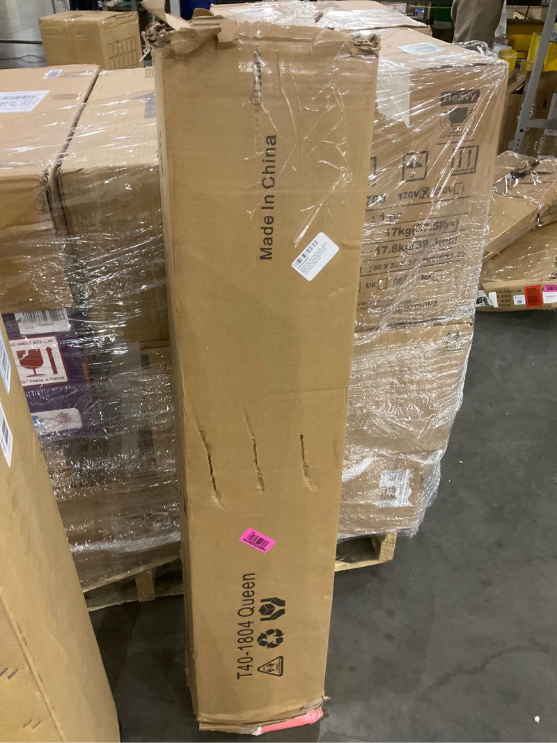 Condition photo showing Good Condition for EMODA Queen Bed Frame No Box Spring Needed 18 Inch Heavy Duty Metal Tall Platform Bed Frame Queen Size with Large Storage Space, Easy Assembly, Black Queen 18 inch