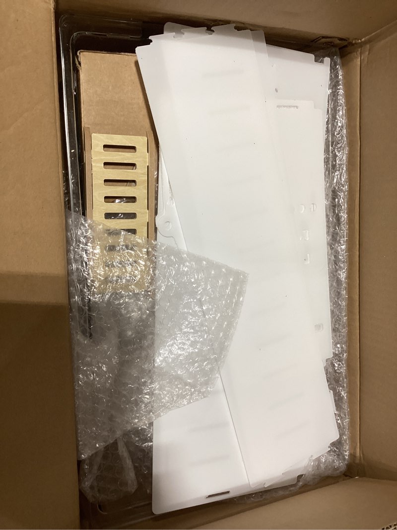 Condition photo showing As Is for 8 in 1 Acrylic Hamster Cage with all accessories,2-Layer Hamster House with full transparent Viewing,Top Open Mouse Cage for Pet Mice,large Hamster Habitat for Dwarf Hamster,Gerbils; 18"x11"x13.4" Transparent cage