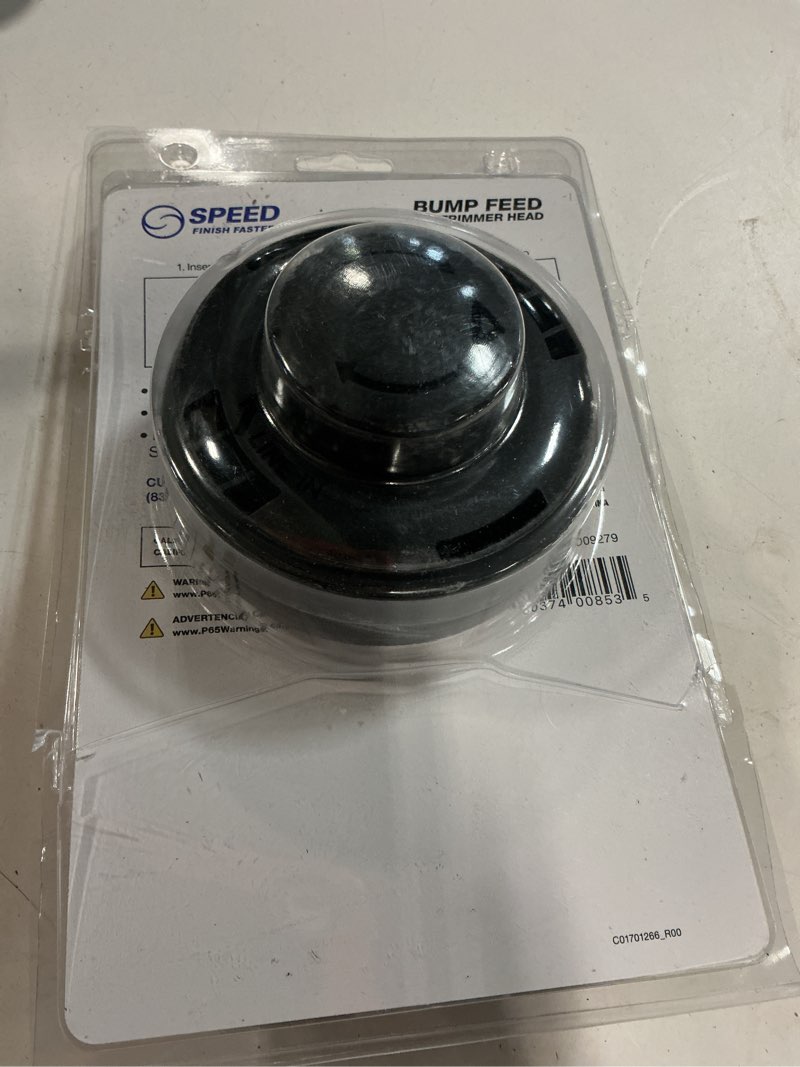 Condition photo showing Good Condition for speed universal fit string trimmer head with wind-in-the-head design, fits most gas and cordless trimmers, 0.095-in line diameter
