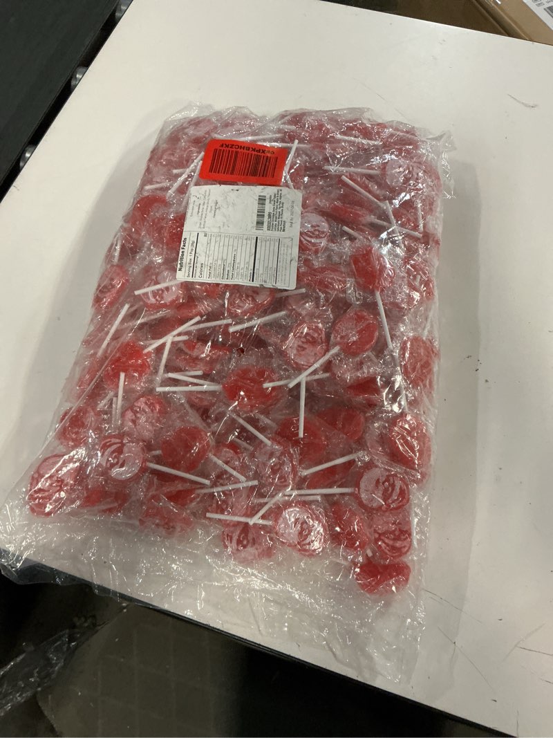 Condition photo showing New/Like New for (Best by 2027/06/07) Fruidles Christmas Santa Clause Tattoo Lollipop, Mixed( Fruit Flavor, Made in Brazil, Individually Wrapped, 15g Pops, Approx. 30 Pops Pound (10 Pounds (Bulk))