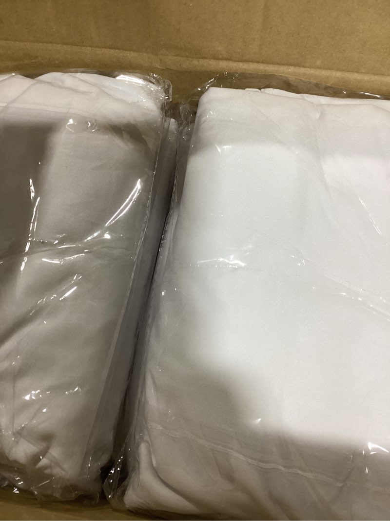 Condition photo showing New/Like New for Cocktail Table Covers-Spandex Round High Top Table Cloths 6 Pack 32x43 Inch-White Stretch Fitted Bar Tall Tablecloth for Pub Bistro Highboy Party Event Banquet Height Folding Satnding Tables White 32" x 43" | 6 Pack