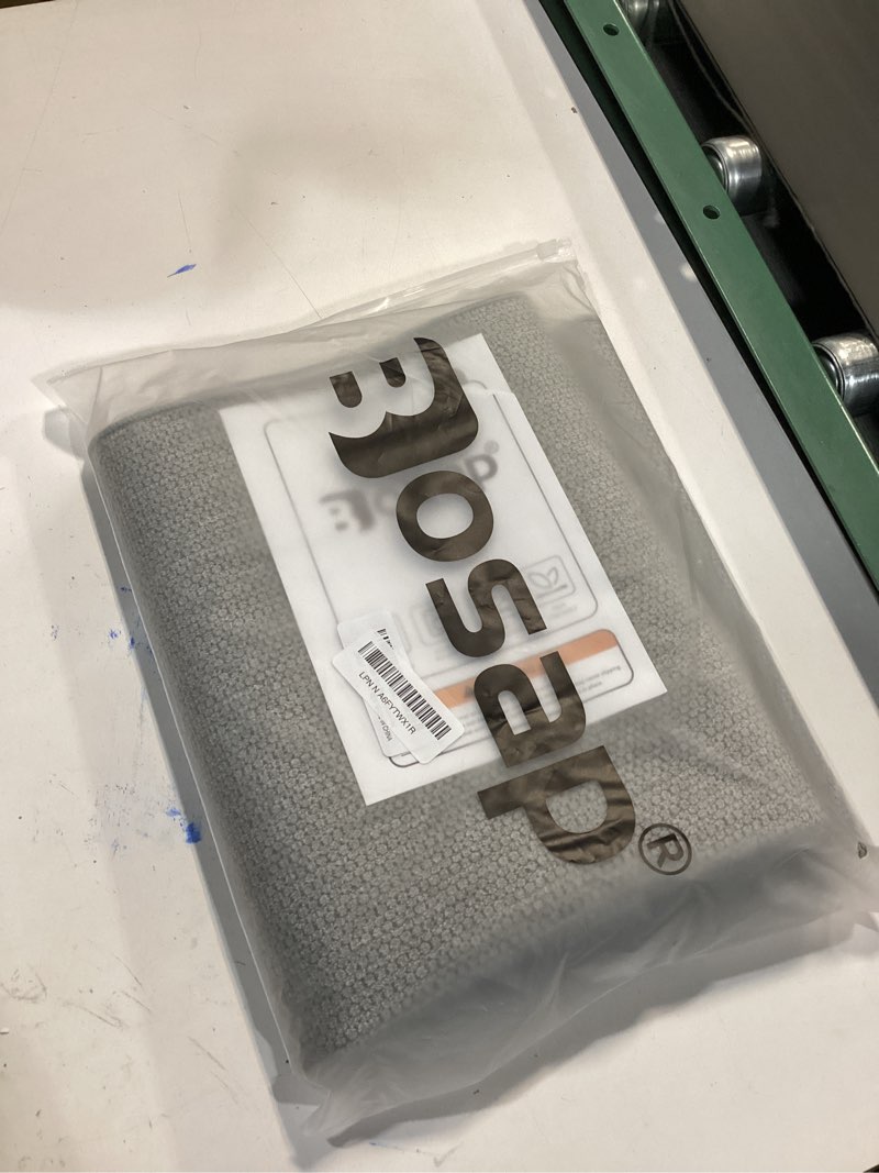 Condition photo showing New/Like New for Bath Mat,Ultra Thin Bathroom Rugs,Rubber Bath Mats for Bathroom,No Slip Bath Rugs,Quick Dry,Machine Washable,Low Pile,Absorbent,Shower Outside,Sink,Home Decor Accessories.Grey,2'x3'(24x36inch) Grey 2' x 3' (Rectangular)