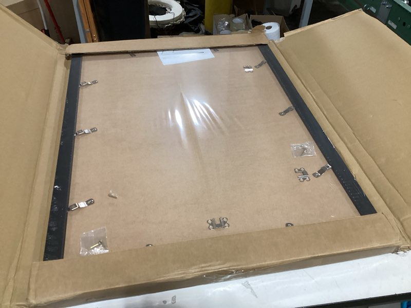 Condition photo showing New/Like New for 19.7x27.6 puzzles frame for 50x70 cm puzzle poster photo picture, display 18x24 with mat or 19.7 x 27.6 without, wall hanging 19.7 by 27.6 inch 1000 pieces puzzles frame, black black 19.7x27.6 inch