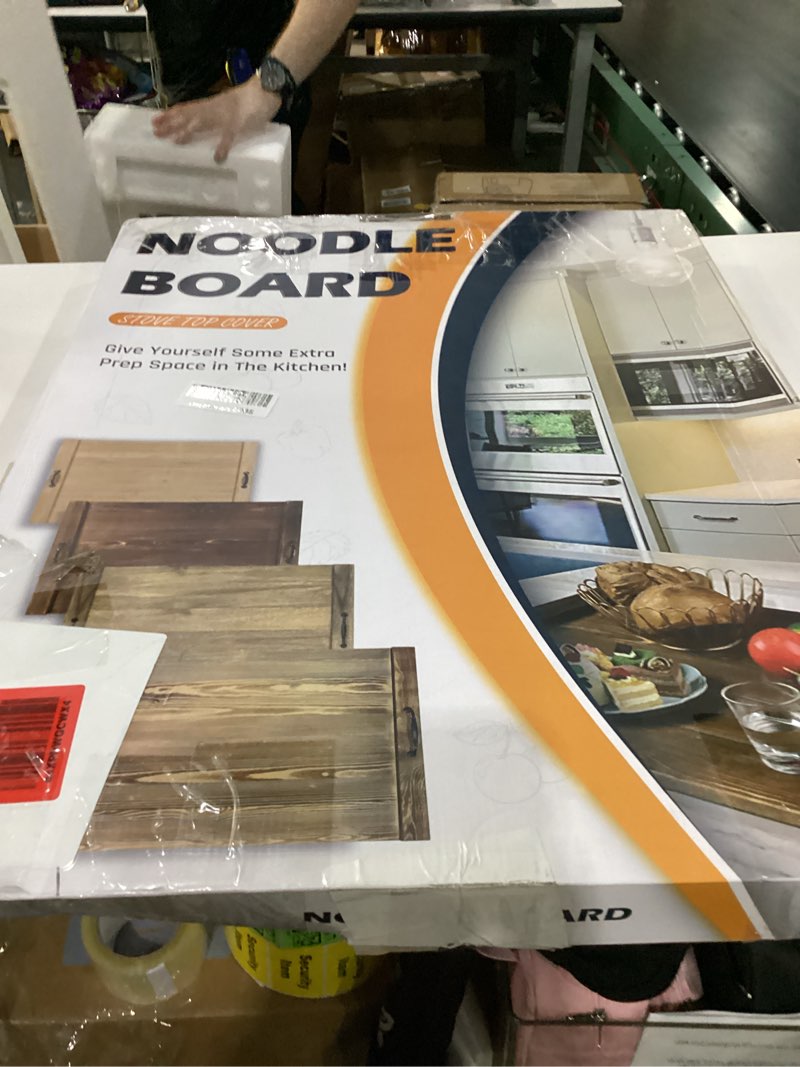 Condition photo showing As Is for damaged noddle board stovetop cover 22x30x1.2