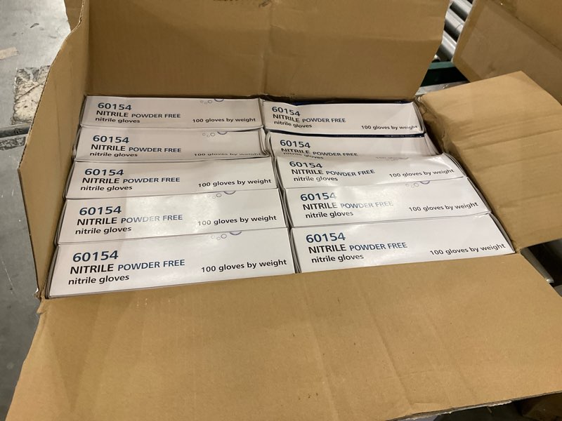 finitex disposable nitrile exam gloves 1000 pcs - 3.2mil ice blue powder-free latex-free examination