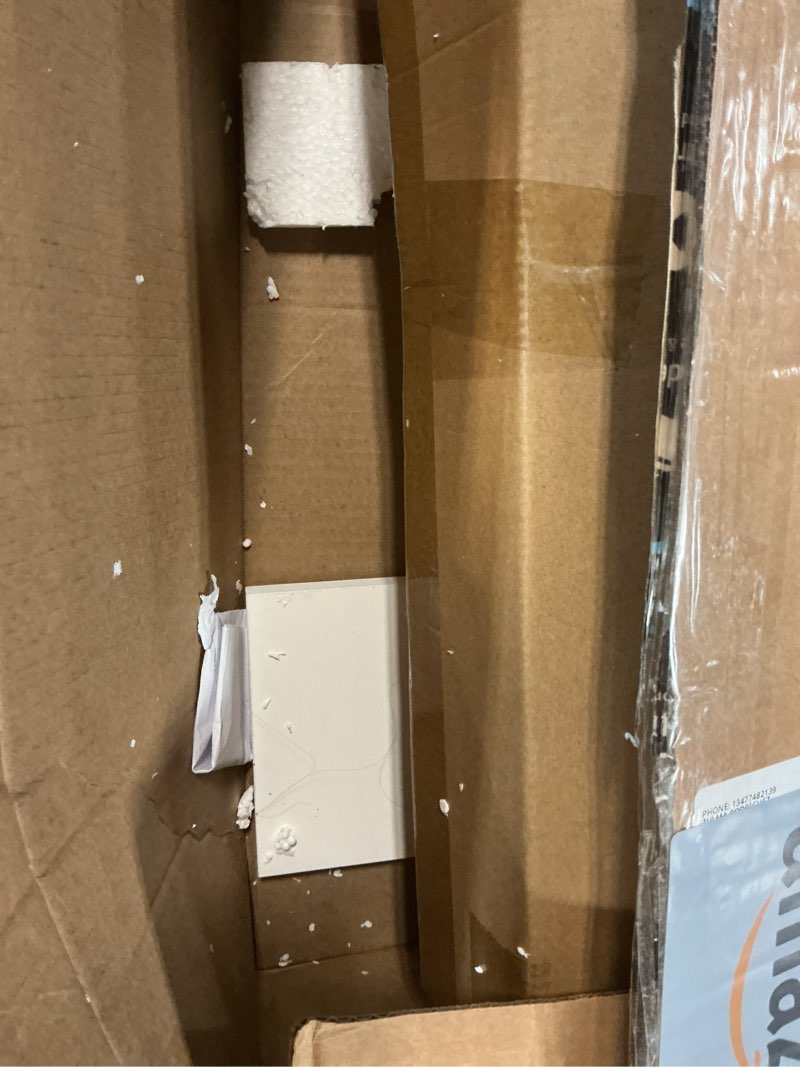 Condition photo showing As Is for danya b. cantilever cubby decorative modern wall mount shelf – horizontal or vertical (white)