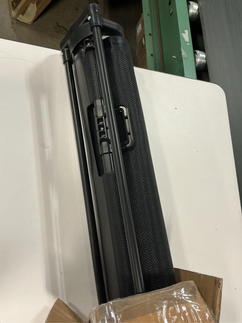 Condition photo showing Good Condition for miumoon 120 inch retractable baby gates 42 inch tall, retractable gate with reinforced strip design to prevent crawling through, 10 ft extra wide retractable dog gate for indoor/outdoor black 42" tall x 120" wide