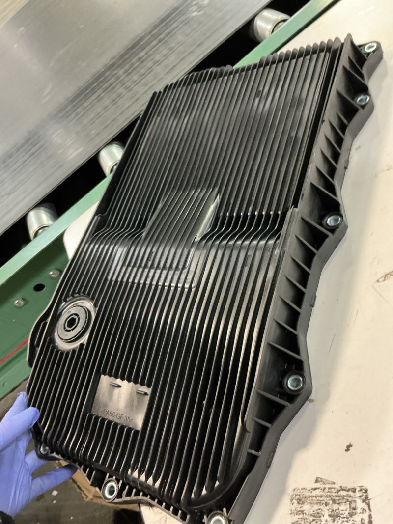 Condition photo showing As Is for Auto Gearbox Transmission Oil Pan Replacement Compatible with Dodge Durango Compatible with Jeep Grand Cheroke RAM 1500 8HP70 / 845RE, Black-b1, XIAO212MALL