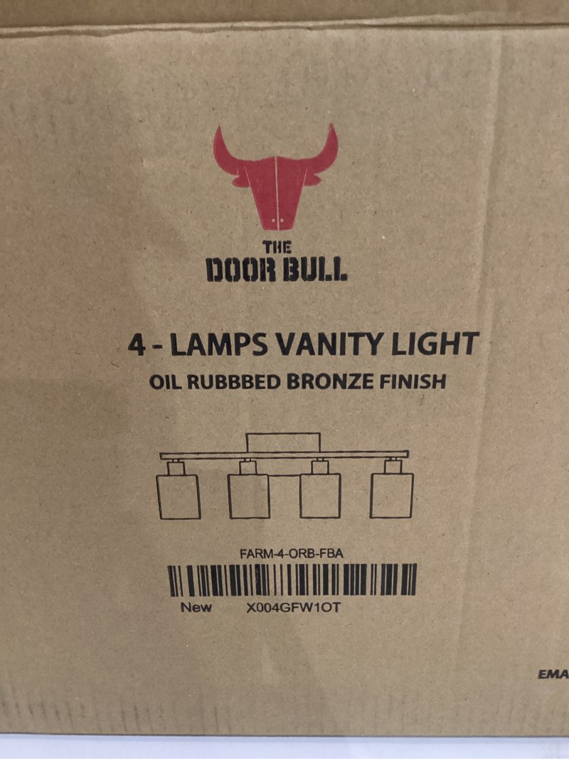 4 lamps vanity light oil rubbed bronze finish