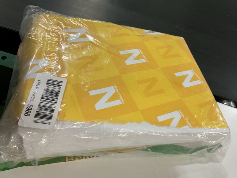 Condition photo showing As Is for neenah index cardstock, 8.5" x 11", 90 lb./163 gsm, white, 300 sheets, lightweight, 94 brightness - extra sheets, more value! (91437) 300 count (pack of 1) single