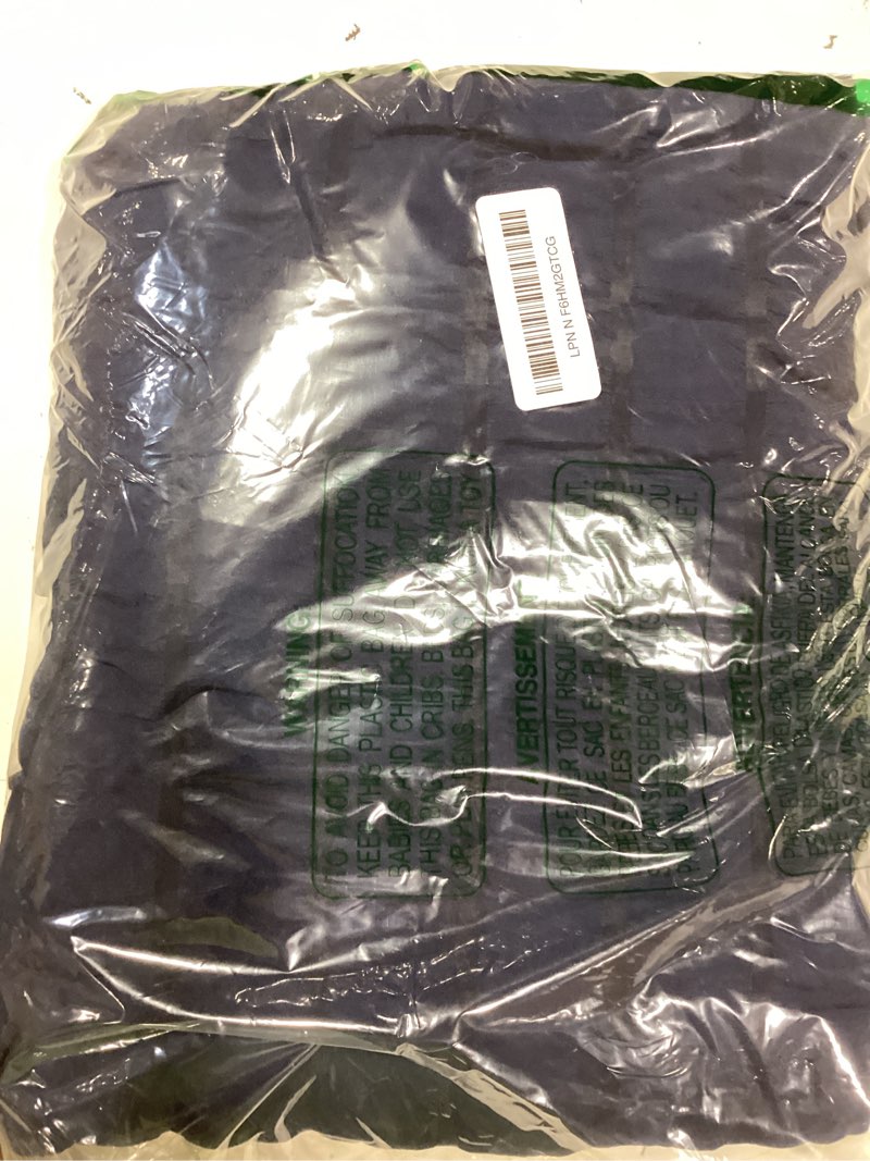 Condition photo showing As Is for hymokege navy blue twin size duvet cover, ultra soft 2-piece seersucker duvet cover set with zipper closure, soft brushed microfiber bedding set with 8 corner ties (68"x90", 1 pillowshams) twin(68"×90") 02 - navy blue (no comforter)
