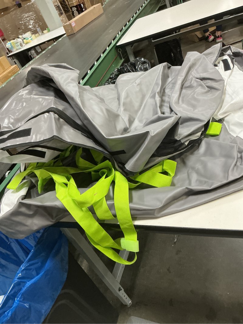 Condition photo showing Good Condition for sailnovo car roof bag rooftop cargo carrier 21 cubic,waterproof cargo roof bag for most vehicles with/without roof rack with strap, anti-slip mat,6 door hooks(classic gray-green)
