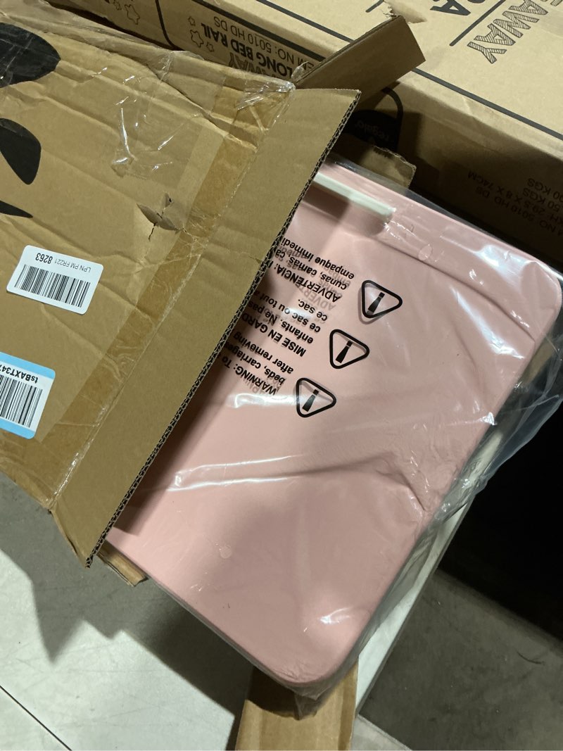 Condition photo showing Good Condition for LAPGEAR Home Office Lap Desk with Device Ledge, Mouse Pad, and Phone Holder - Pink - Fits up to 15.6 Inch Laptops - Style No. 91584 Blush Pink Home Office