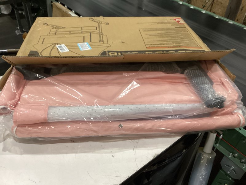 Condition photo showing New/Like New for semphis 3 in 1 bassinet bedside sleeper, baby bassinets bedside sleeper with wheels, breathable mesh, adjustable height, storage basket, easy assemble & folding (pink)