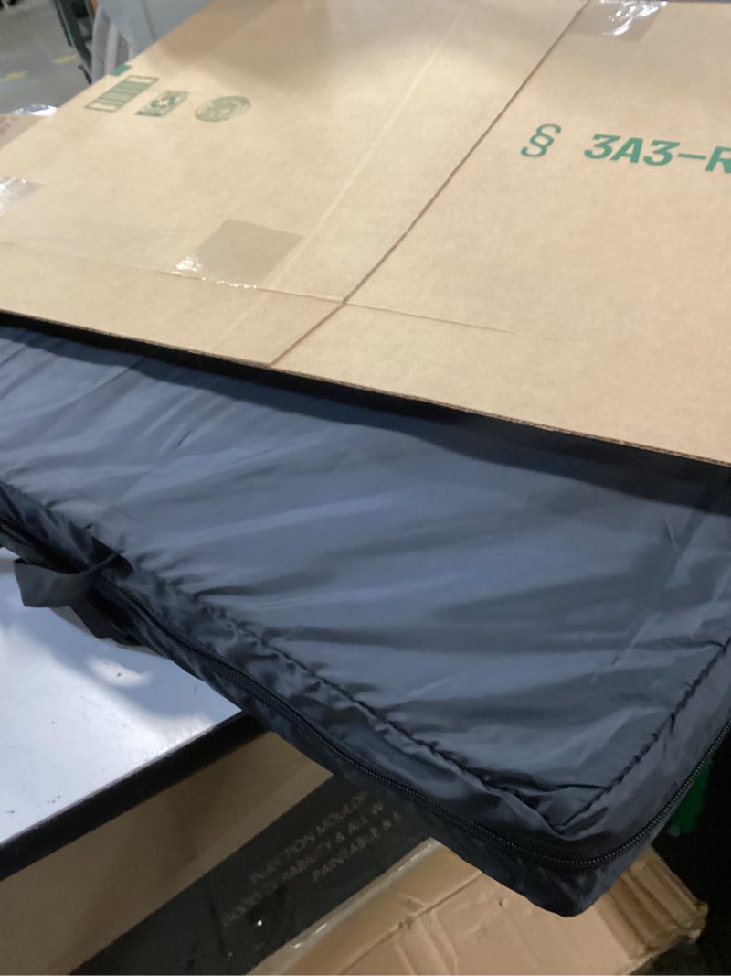 Condition photo showing New/Like New for dog truck seat cover for back seat,hard bottom dog hammock for car, pet bed extender for 2-4 large dogs with pu leather waterproof fabric,holds 450 lbs pet hammock for crew cab truck/suv(xl size) black xl- full-size trucks, suvs