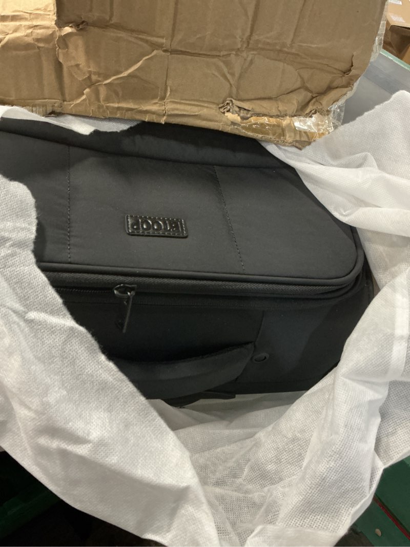 Condition photo showing As Is for BTOOP 16 Inch Carry On Luggage with Tote Bag Luggage Sets Airline Approved TSA Lock Puffer Quilted Suitcases with Spinner Wheels Lightweight Soft Travel Luggage (Grey)