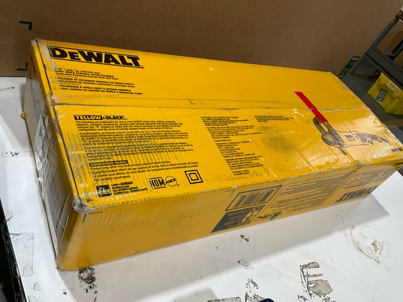 Condition photo showing Good Condition for dewalt buffer polisher, 7-in-9-in, 12 amp, variable speed dial 0-3,500 rpm’s, corded (dwp849x)