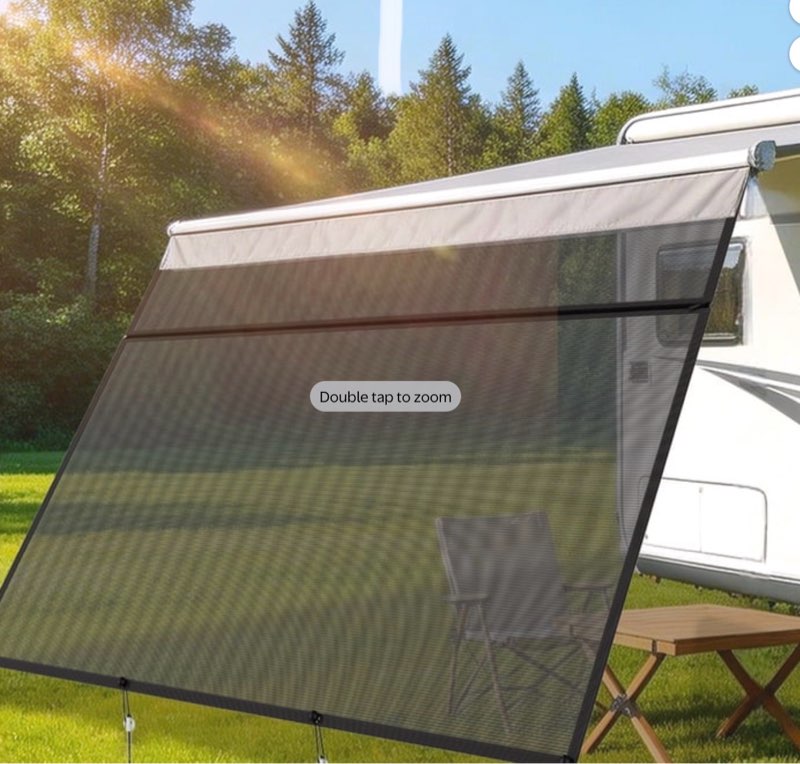 Rv awning sun shade slide out fabric