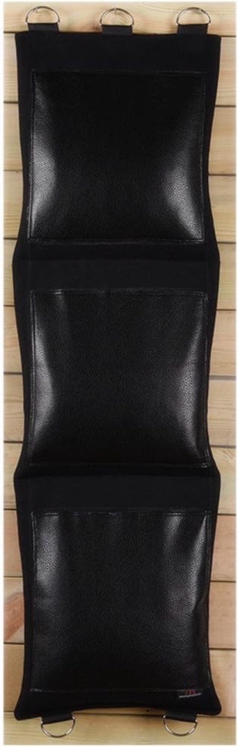 leather, 3-section) - white canvas punching wallbag for wing chun one-inch fist practise different style option