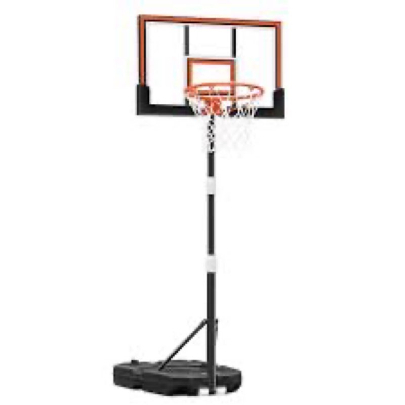 Seray Kids Basketball Hoop Outdoor 3.2-7.2FT 10s Adjustable, Basketball Hoop for Kid/Adult/Toddler i